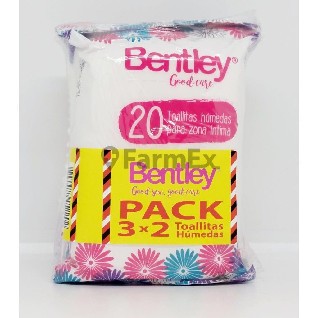 Bentley Toallitas Húmedas para Zona Íntima (Pack 3 x 2) Bentley